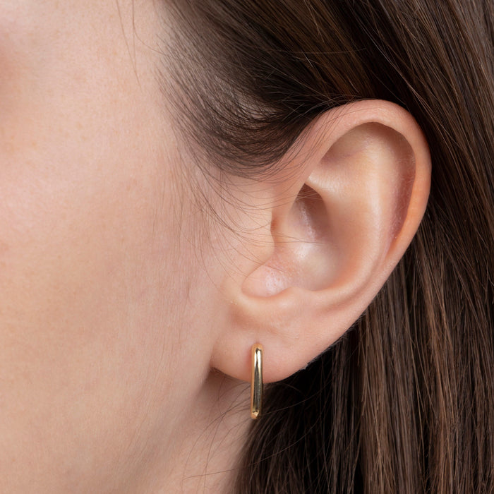 Tiny 14k Gold Vermeil Hoop Earrings