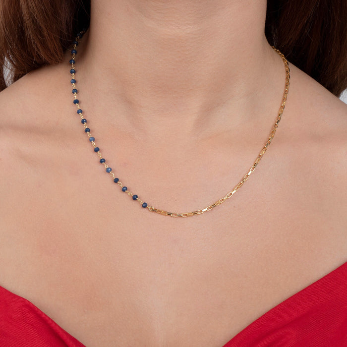 Dainty Lapis Lazuli Vermeil Necklace