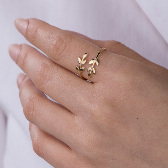 Ancient Greek Style Leaf Ring