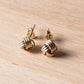 Tricolor Love Knot Stud Earrings