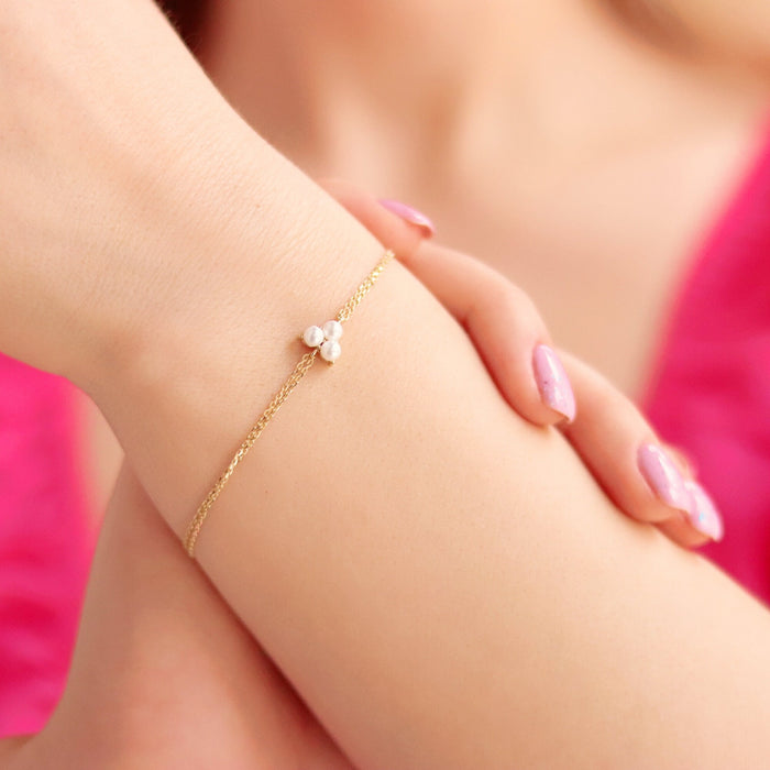 Triple Pearl Bracelet
