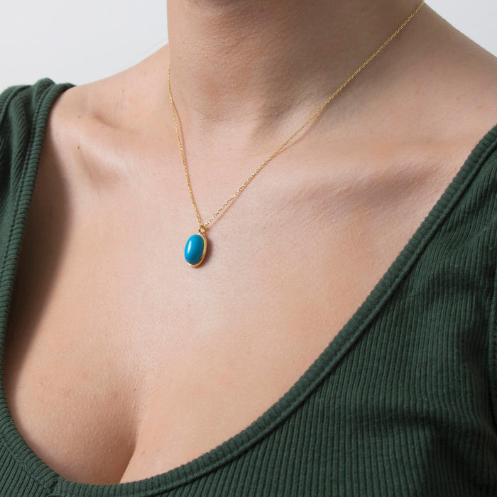 Dainty Jade & Turquoise Necklace