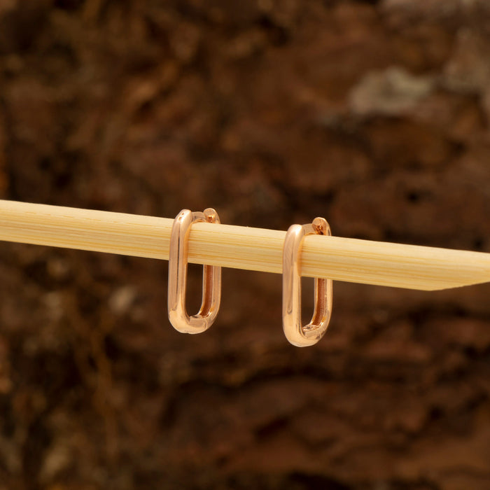 Tiny 14k Gold Vermeil Hoop Earrings
