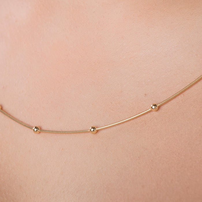 Gold Satellite Necklace
