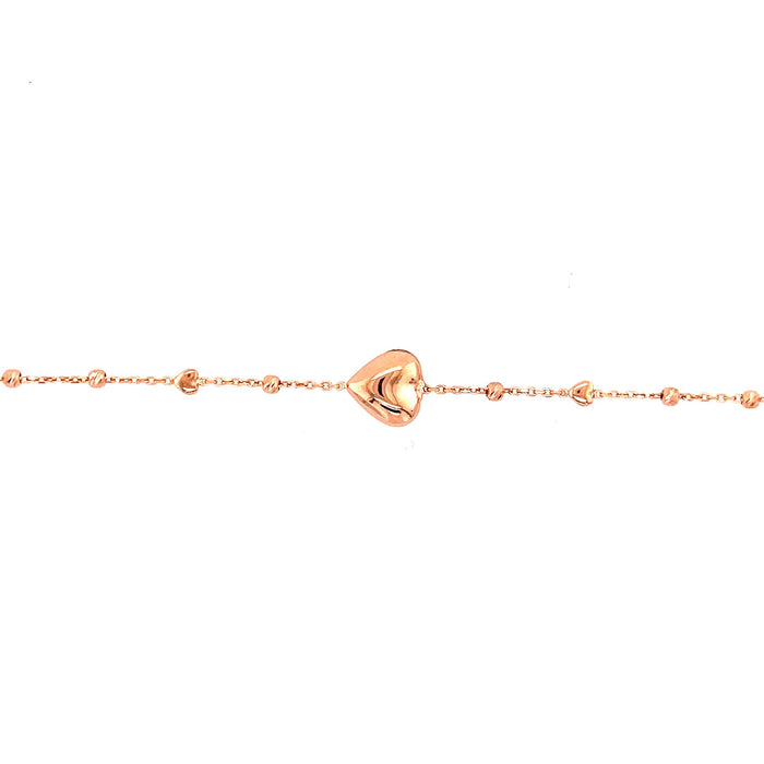 Delicate Gold Heart Bracelet