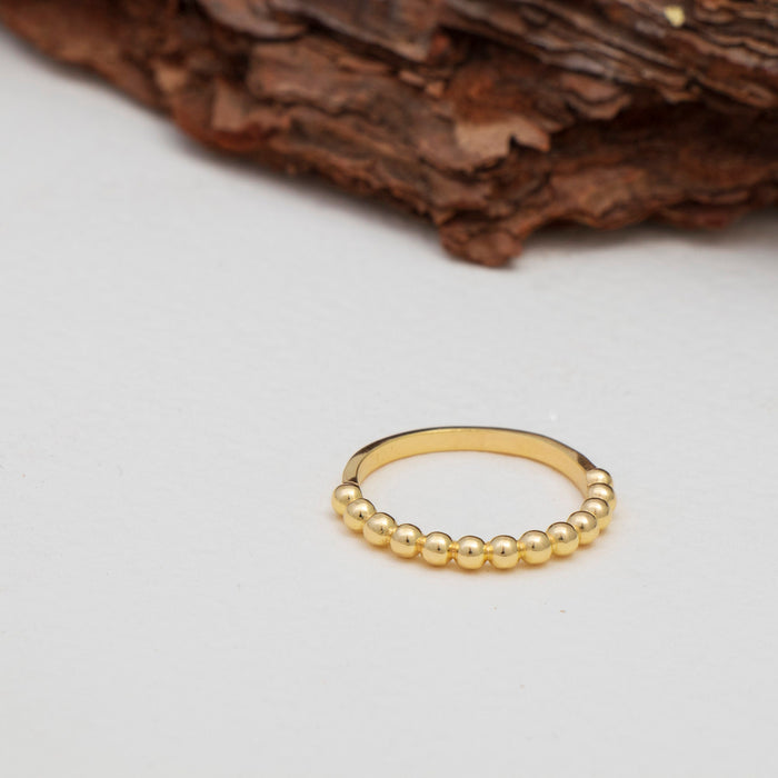 Dainty Beaded Fidget Ring