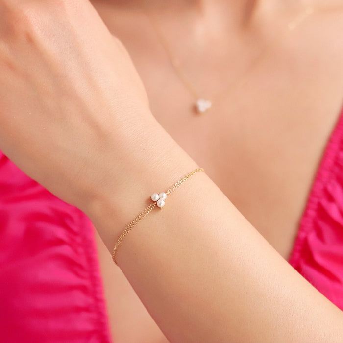 Triple Pearl Bracelet