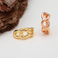Sleek Bold Gold Chain Ring