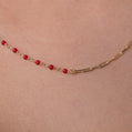Coral Gem Choker