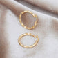 Gold Twisted Hoop Earrings