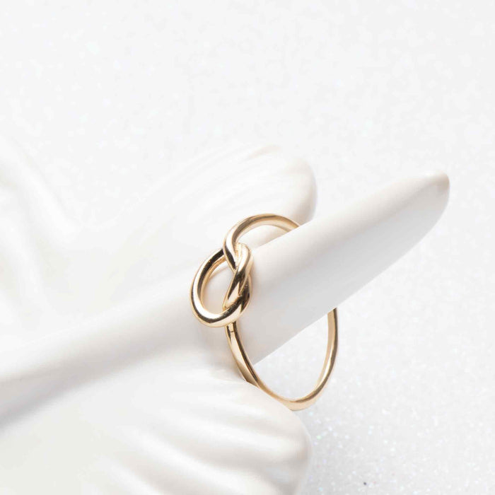 14k Gold Love Knot Ring