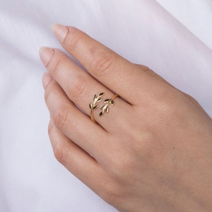 Ancient Greek Style Leaf Ring