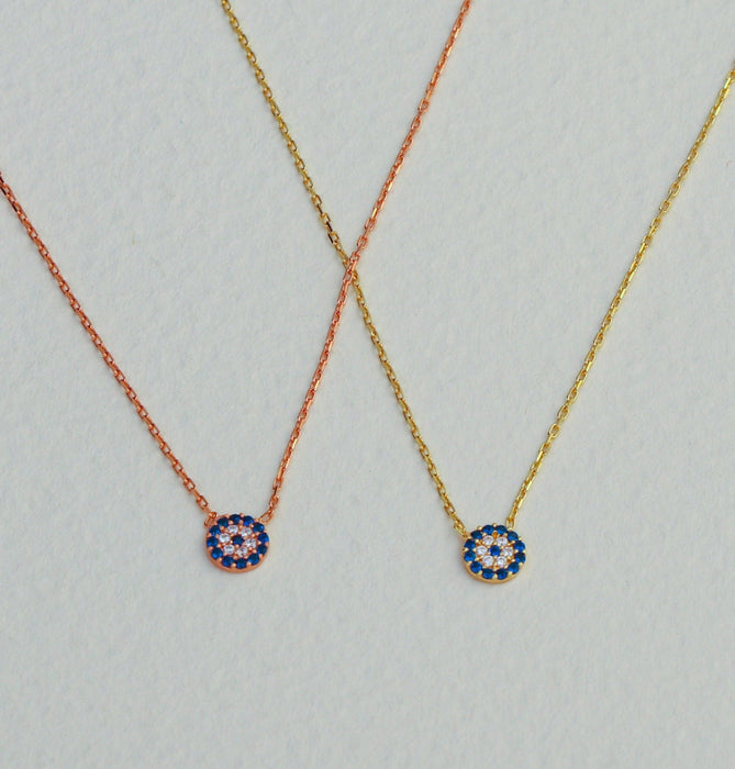 Dainty Evil Eye Protection Necklace
