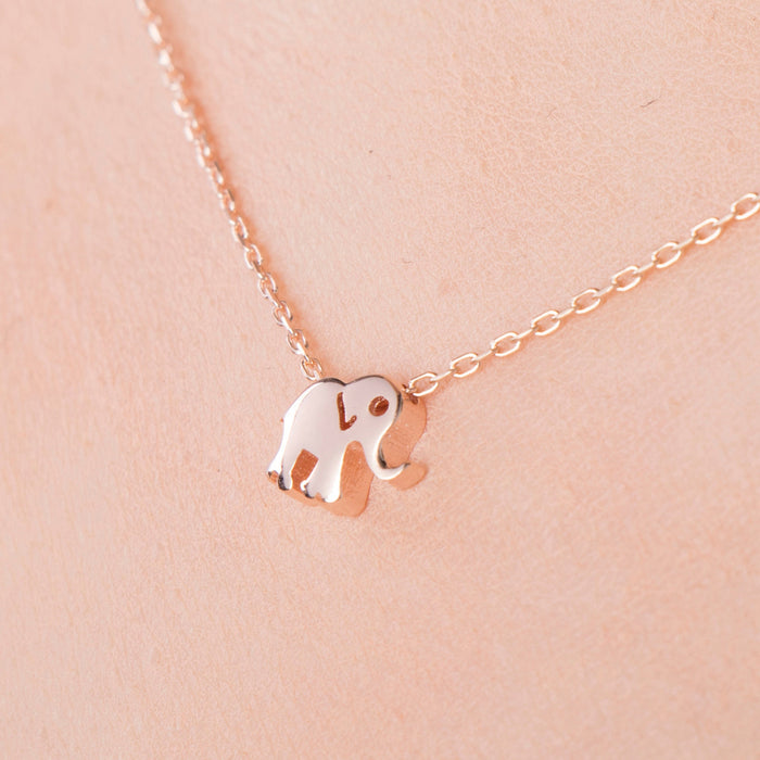 Gold Elephant Necklace