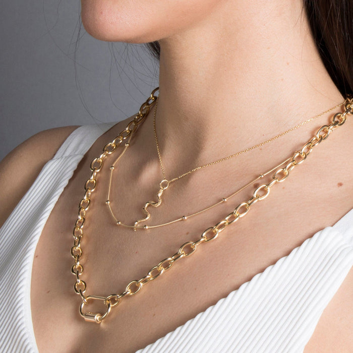 Gold Satellite Necklace