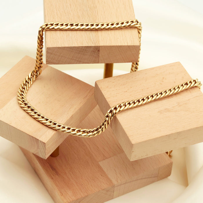 14K Gold Miami Cuban Chain Necklace