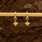 Starburst Huggie Hoop Earrings