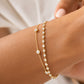 Bezel CZ Station Bracelet