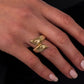 Gold Croissant Ring