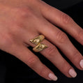 Gold Croissant Ring