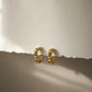 Textured Huggie Hoops