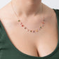 Multi Gemstone Station Necklace