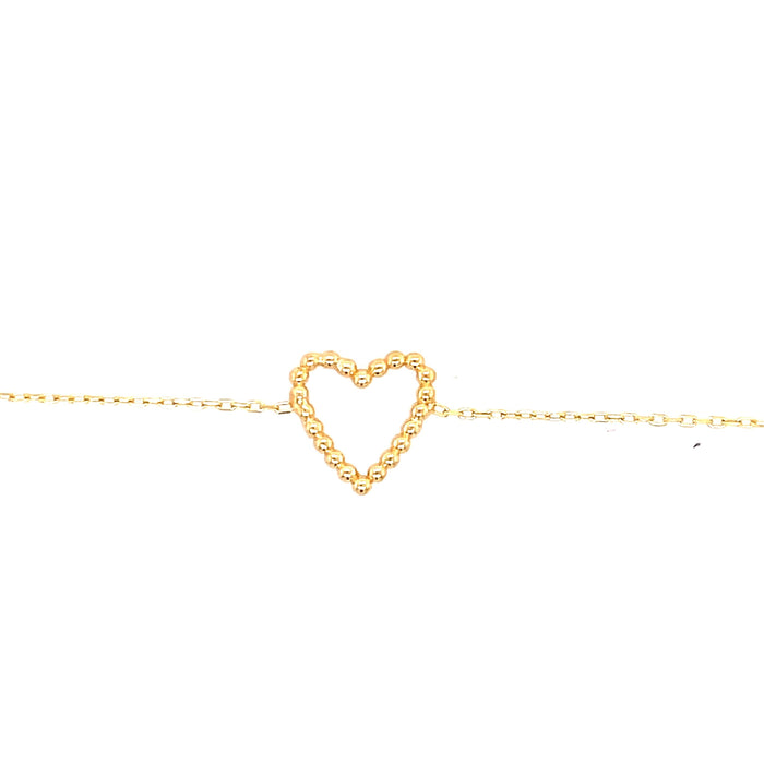 Delicate Gold Heart Bracelet