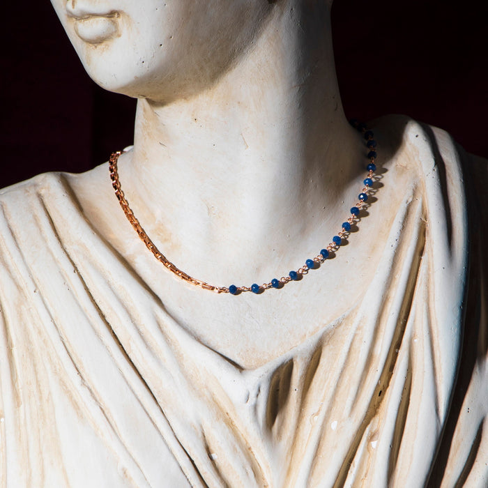 Gold Lapis Lazuli Necklace