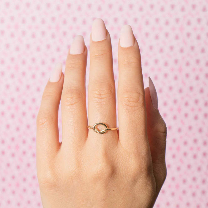 14k Gold Love Knot Ring