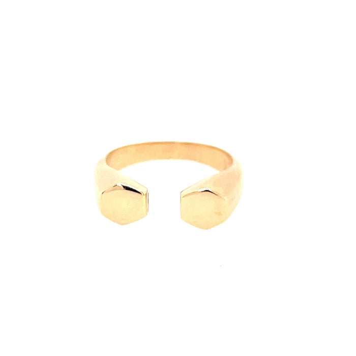 Gold Vermeil Hexagon Ring