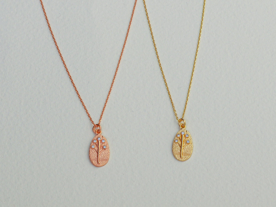 Dainty 14k Gold Tree of Life Necklace