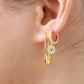 Evil Eye Huggie Hoop Earrings