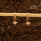 Starburst Huggie Hoop Earrings