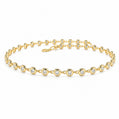Bezel CZ Station Bracelet