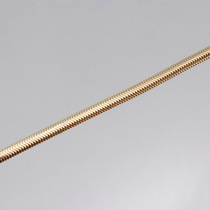 14K Solid Gold Snake Chain Bracelet