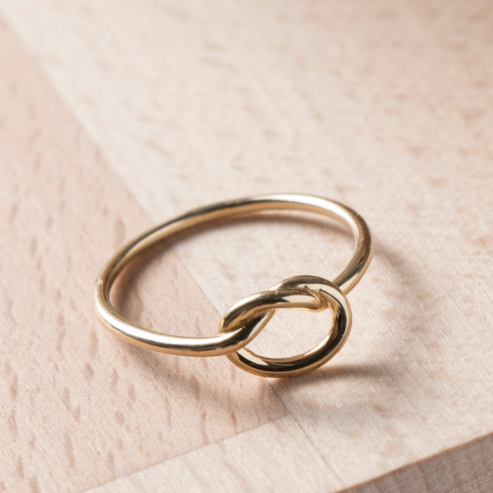 14k Gold Love Knot Ring