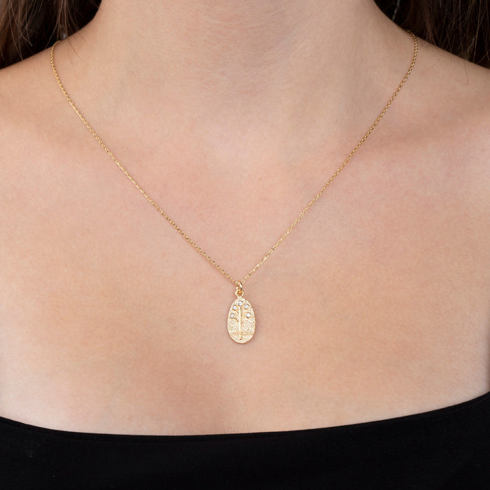 Dainty 14k Gold Tree of Life Necklace