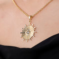 Gold Sunburst Necklace