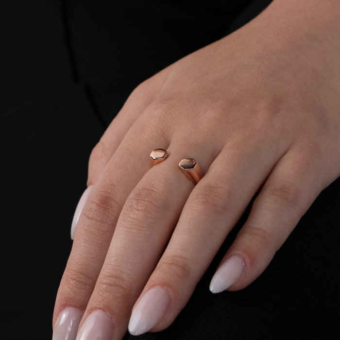 Gold Vermeil Hexagon Ring