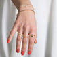 Elegant Hexagon Geometric Gold Ring