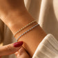 Bezel CZ Station Bracelet