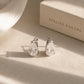 Pear Cut CZ Huggie Earrings