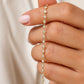 Bezel CZ Station Bracelet