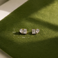 Pear & Emerald Cut Stud Earrings