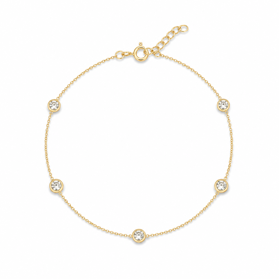 CZ Station Bracelet
