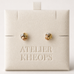 Tricolor Love Knot Stud Earrings