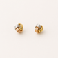 Tricolor Love Knot Stud Earrings