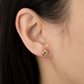 Tricolor Love Knot Stud Earrings
