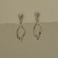 Textured Open-Loop Drop Earrings