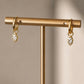 Marquise CZ Huggie Hoop Earrings